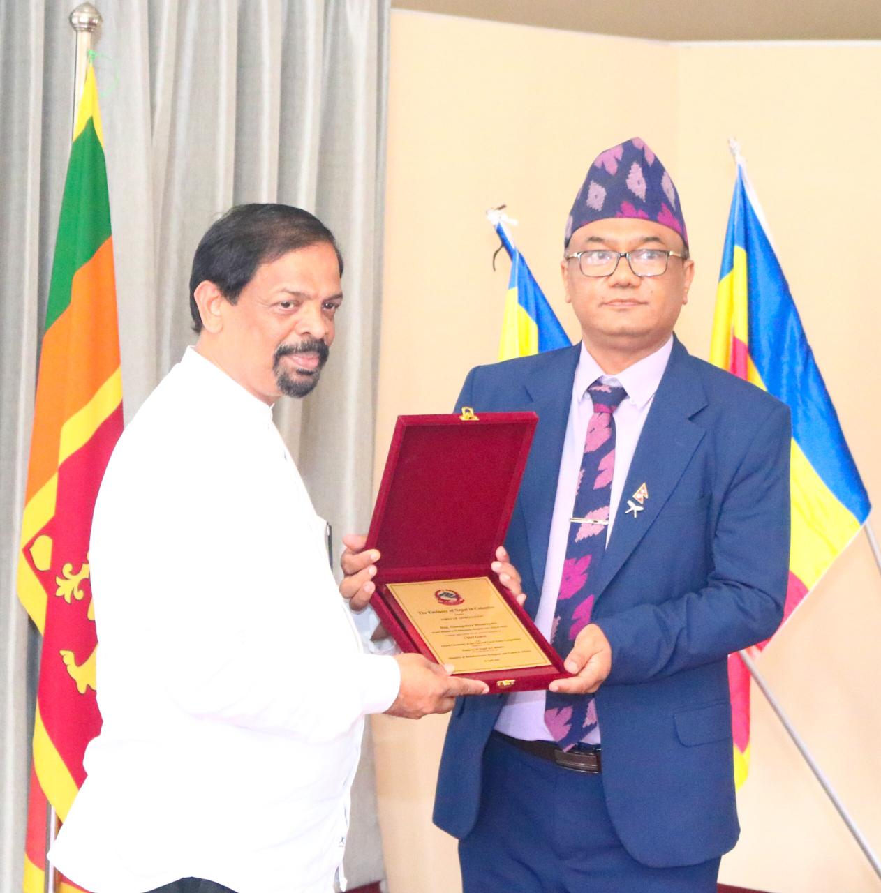 ශ්‍රි ලංකා නේපාල තානාපති කාර්යාලය විසින් සංවිධානය කරන ලද ජාතික මට්ටමේ රචනා තරගාවලියේ සම්මාන ප්‍රදානෝත්සවය